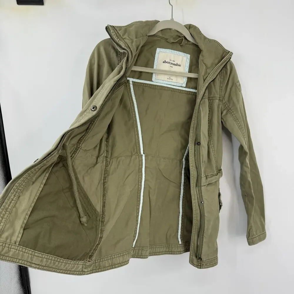 Abercrombie Utility Jacket Girls XL Women XS Olive Green Bella Swan Twilight